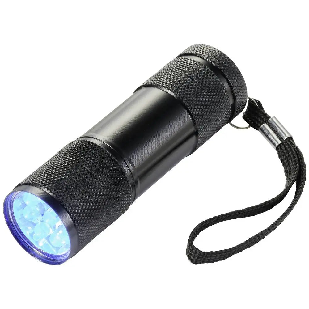 B-Ware Handlampe Taschenlampe Uv Led Schwarz Handschlaufe Batteriebetrieben 14 Stück  - 4064161234090