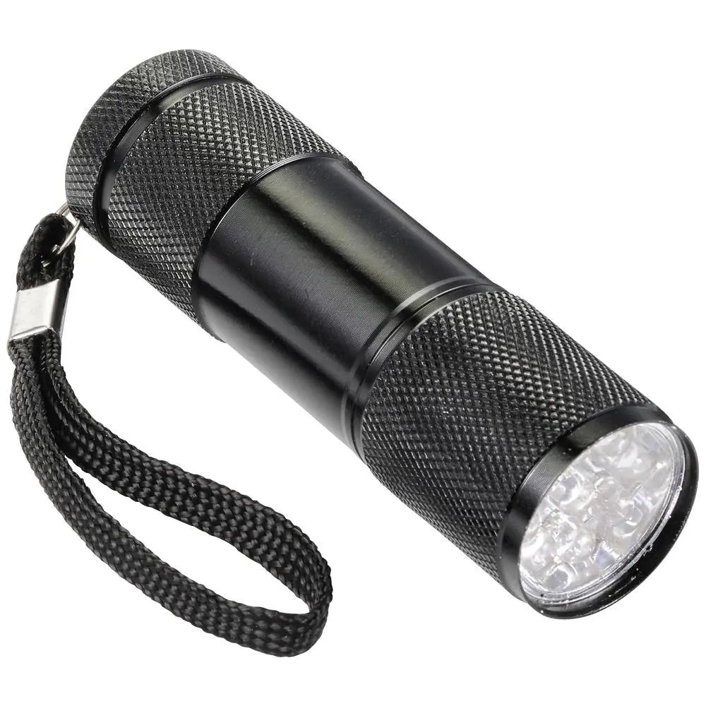 B-Ware Handlampe Taschenlampe Uv Led Schwarz Handschlaufe Batteriebetrieben 14 Stück  - 4064161234090