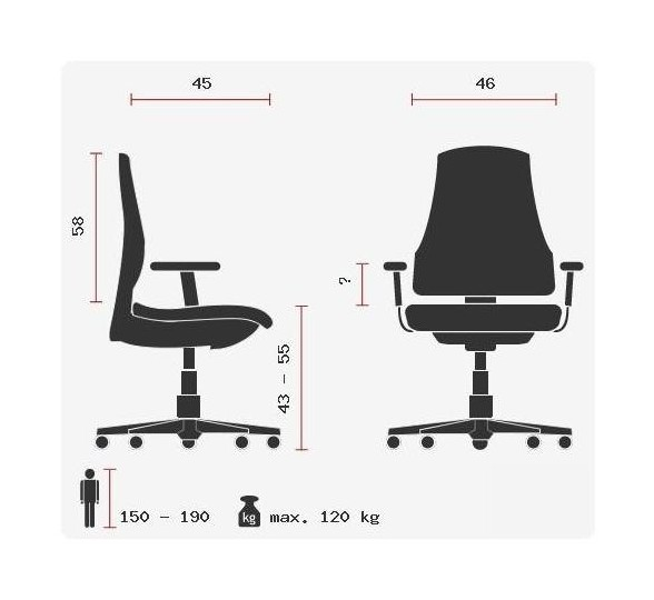 Topstar Bürodrehstuhl Drehstuhl Stuhl Schwarz Armlehnen Rückenlehne  B-Ware - 4014296645735