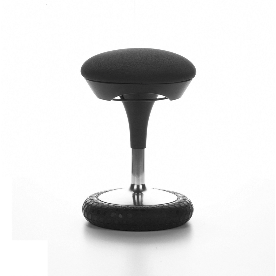 Topstar Wellnessstuhl Hocker Sitzmöbel Sitness 20 Stoff Schwarz Chrom Standfuß B-Ware - 4014296541334
