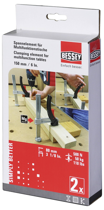 B-Ware Bessey Tw20 15 8 Kli Set Spannelement Für Multifunktionstische Spann Weite 150 Mm - 4008158042336