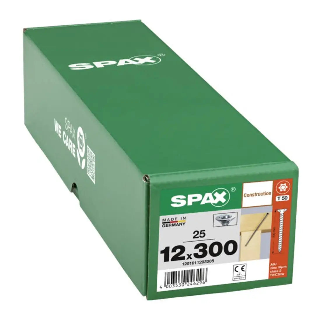 B-Ware Spax Schrauben Befestigung Seko Seko T Wirox 12x300 Stahl Vg Senkkopf 25 Stück - 4003530246296