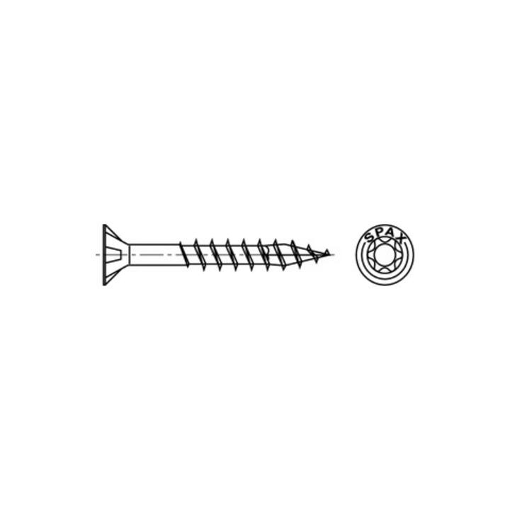 Spax Universalschrauben Schrauben 6 X 120mm Teilgewinde T Star 4 Cut A2 100 Stück B-Ware