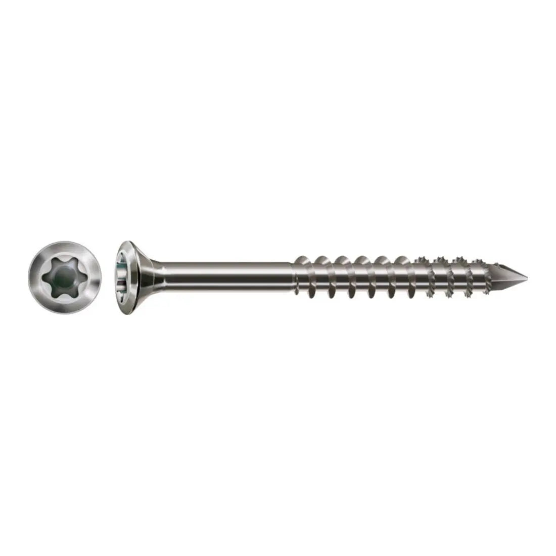 B-Ware Spax Fassadenschrauben Schrauben  Edelstahl A2 Linsensenkkopf 4,5x70mm 100 Stück - 4003530184338