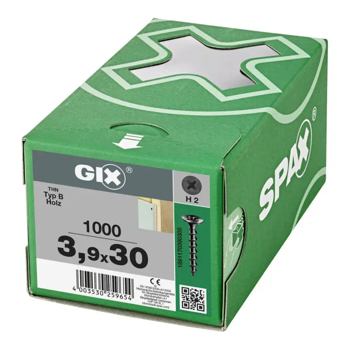 B-Ware Spax Schnellbauschraube Bauschraube Trompetenkopf Grobgewinde Stahl 1000 Stück - 4003530259654