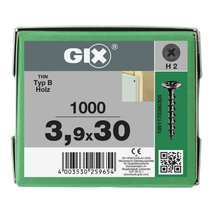 B-Ware Spax Schnellbauschraube Bauschraube Trompetenkopf Grobgewinde Stahl 1000 Stück - 4003530259654