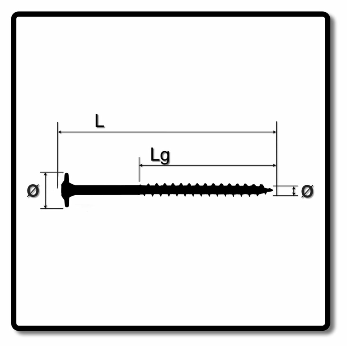 B-Ware Spax Tel Ko Holzbauschraube Schraube Tellerkopfschraube Tellerkopf 50 St. 8x200mm - 4003530245695