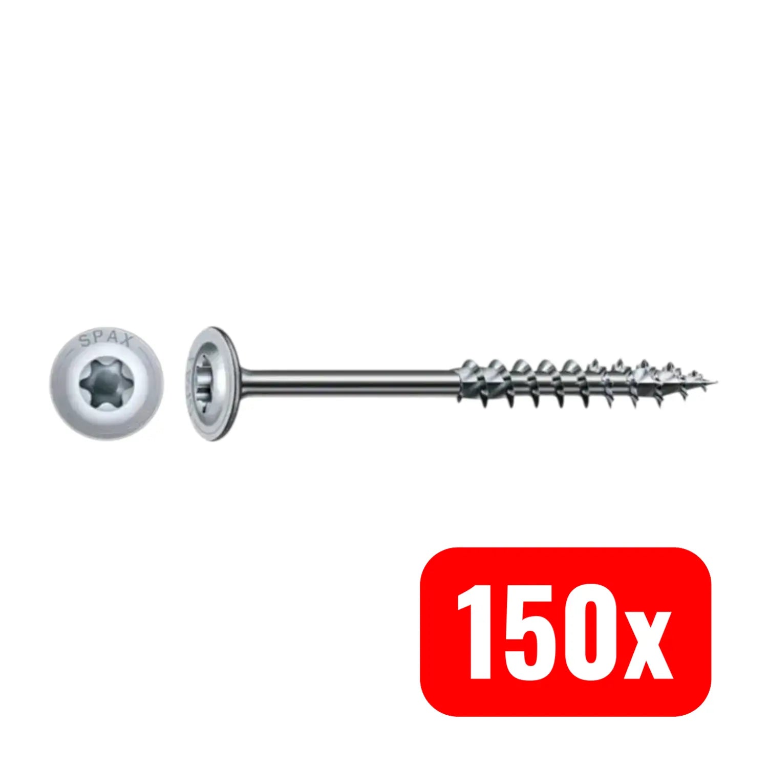 B-Ware Spax Holzbauschraube Schraube Tellerkopf T Star Plus Wirox Teilgewinde 150 Stück - 4003530245671