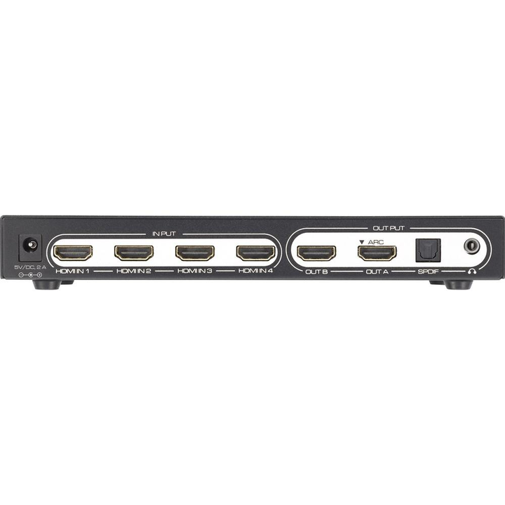 SpeaKa HDMI Matrix Switch Splitter 6-Port mit Fernbedienung Bild in Bild Port