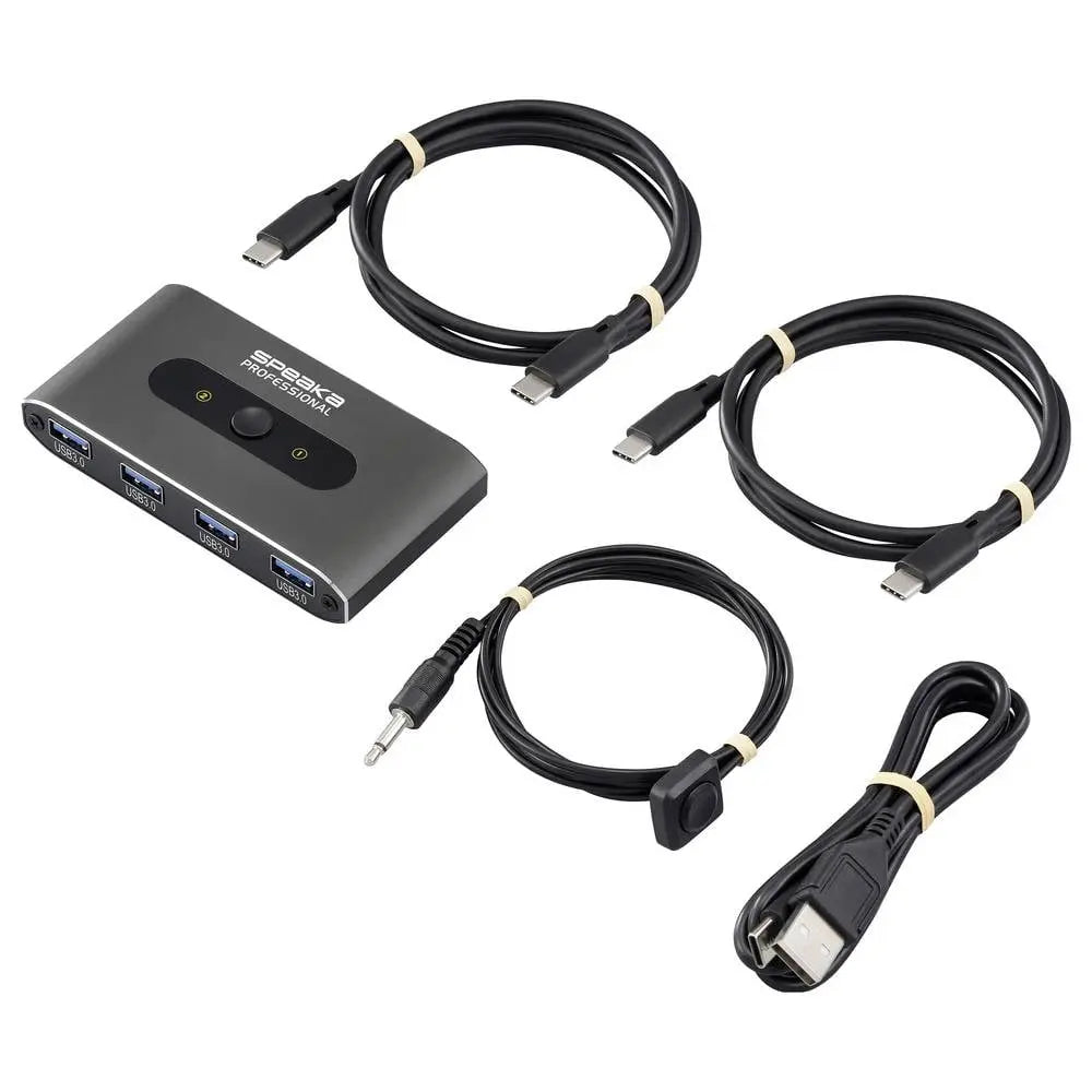 B-Ware Spea Ka Professional Umschalter Switch Hub Grau 2 Port 4fach Usb 3.0 Verteiler - 4064161481333