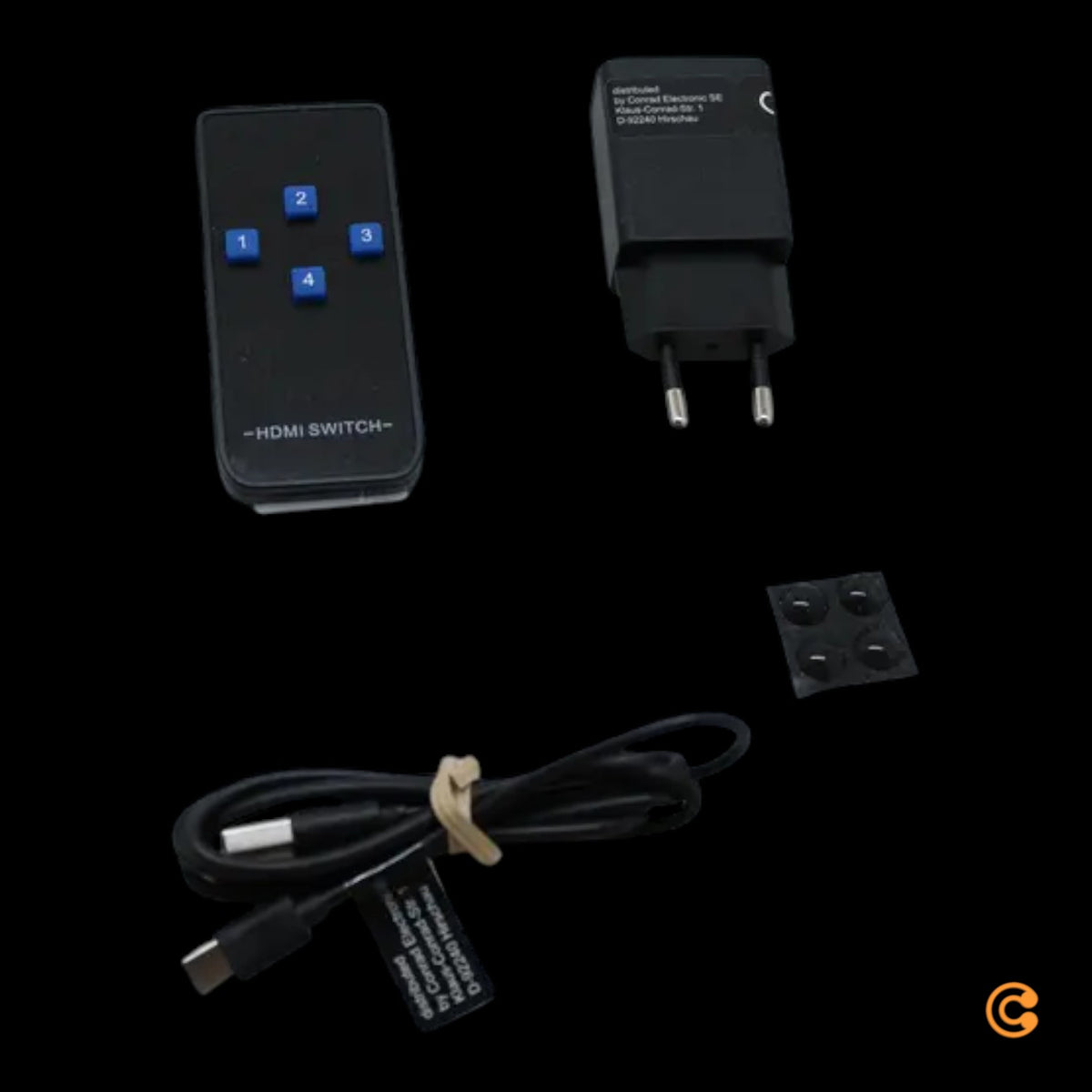 SPEAKA PROFESSIONAL KVM Umschalter Switch HDMI 4x1 schwarz Computer Zubehör - 4064161320090