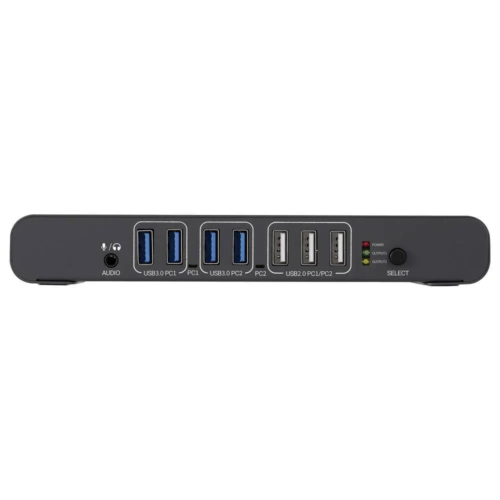 B-Ware Spea Ka Professional Kvm Umschalter Switch Rechner Pc Grau Hdmi Usb A Usb C 2 Port - 4064161487694