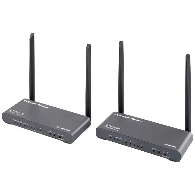 B-Ware Speaka Professional Sp Hde 620 Hdmi Funkübertragung Extender Grau Kvm 100m878 - 4064161325354