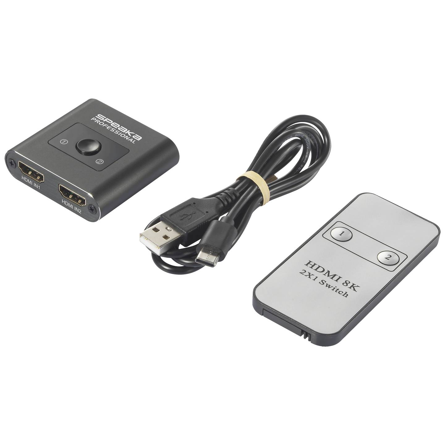 B-Ware Speaka Prof Sp Hsw 231 2 Port Hdmi Swit Umschalter Hdmi Switch 2 Port - 4064161225197