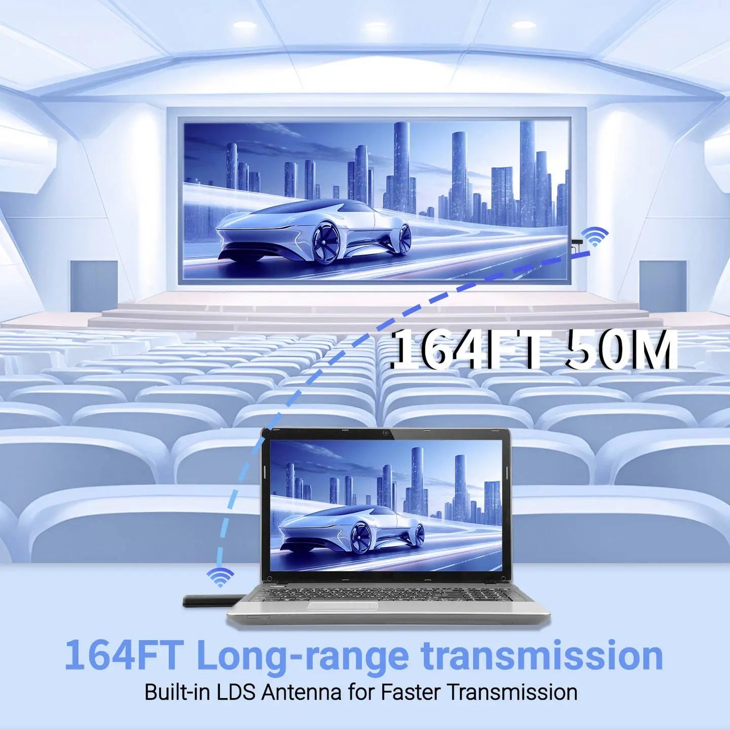 B-Ware Speaka Professional Hdmi Funkübertragung Set Hdmi Wireless 4 K 50m Schwarz - 4064161336183