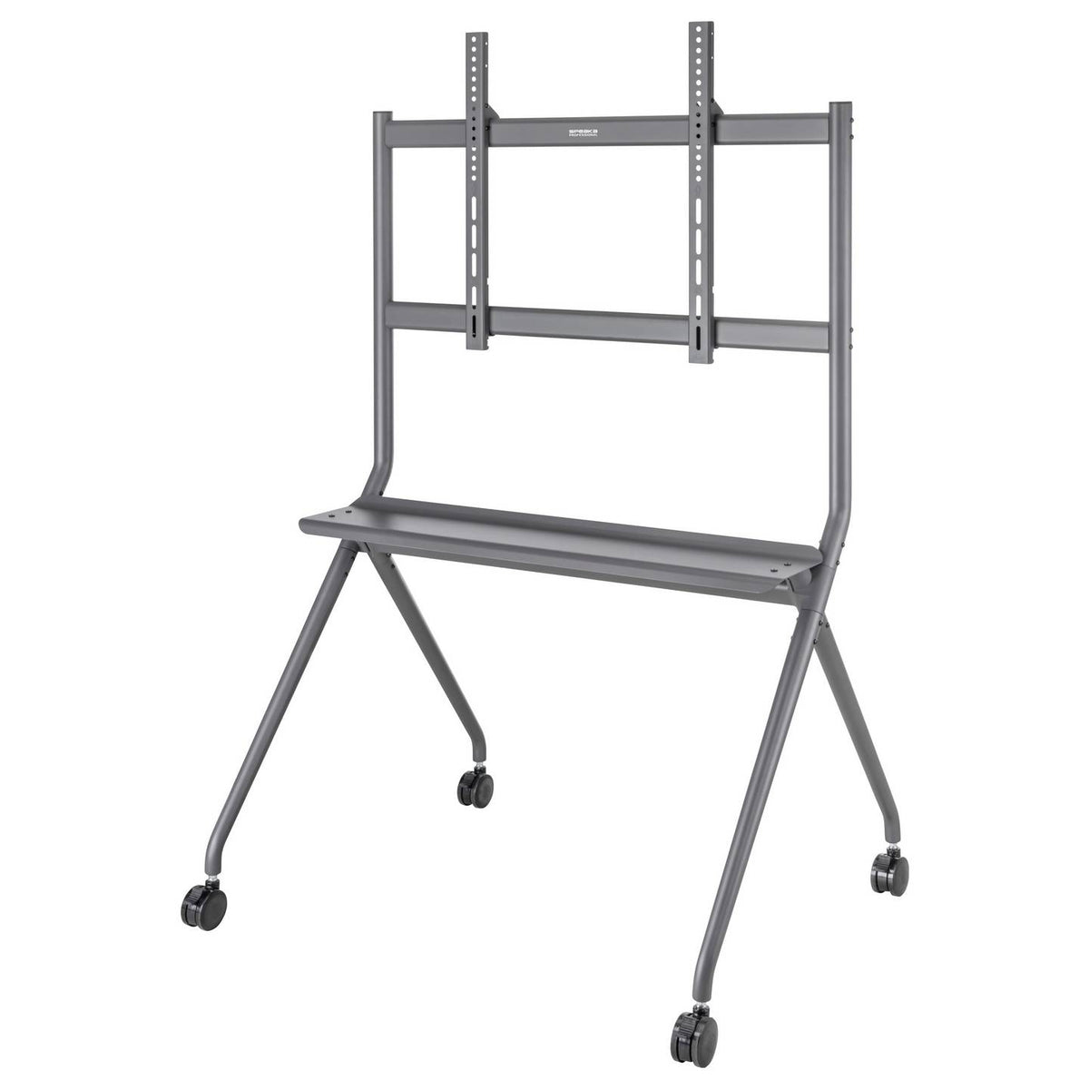 SpeaKa Professional TV Rollwagen Bodenständer TV Wagen höhenverstellbar grau - 4064161393346