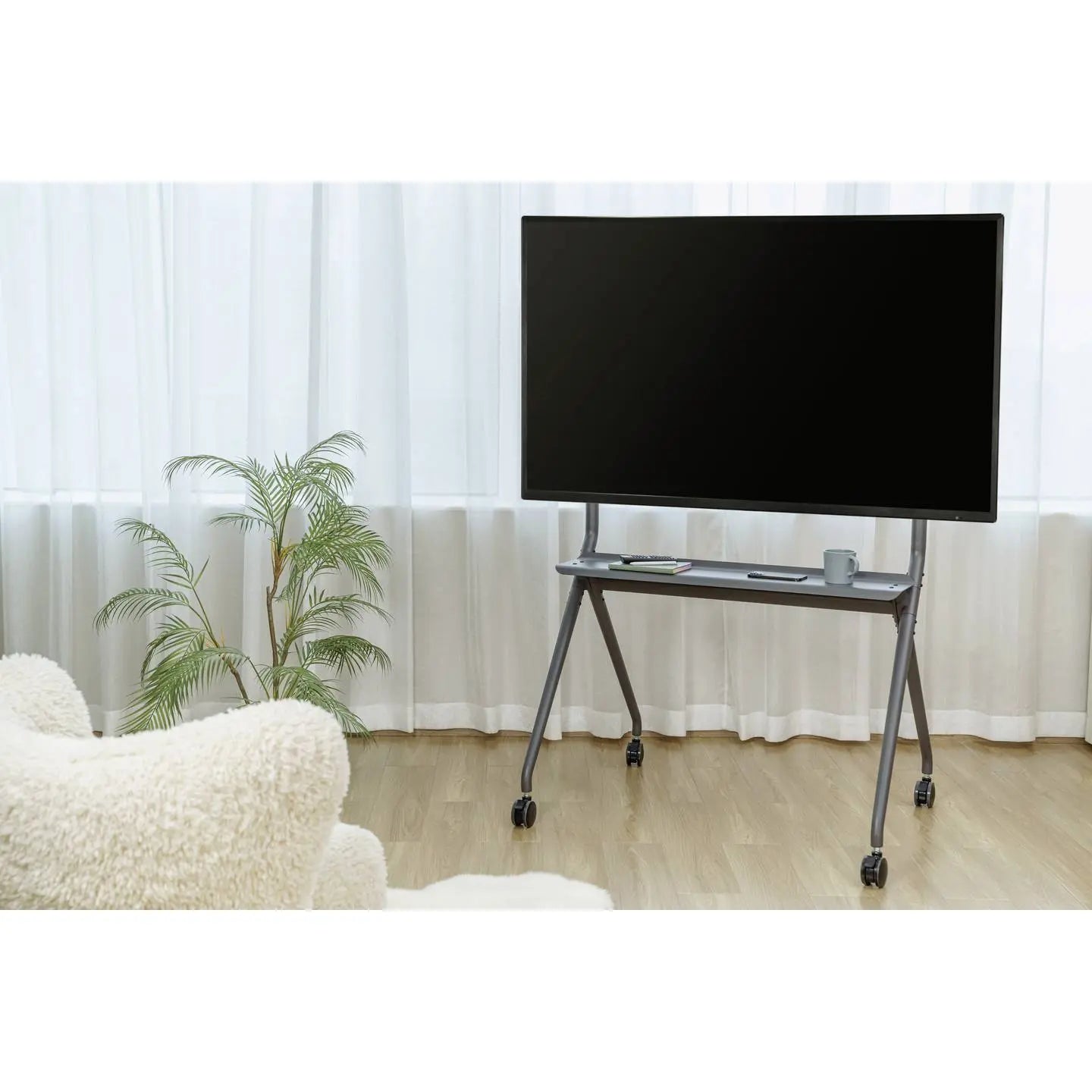 B-Ware Spea Ka Professional Tv Rollwagen Bodenständer Tv Wagen Höhenverstellbar Grau915 - 4064161393346