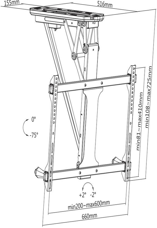 B-Ware Spea Ka Professional Sp Tvcm 510 Tv Deckenhalterung Fernbedienung Tv Halterung416