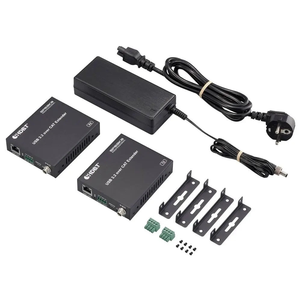 B-Ware Speaka Professional Kvm Extender Verlängerung Usb Extender Hub Usb C Schwarz - 4064161408026