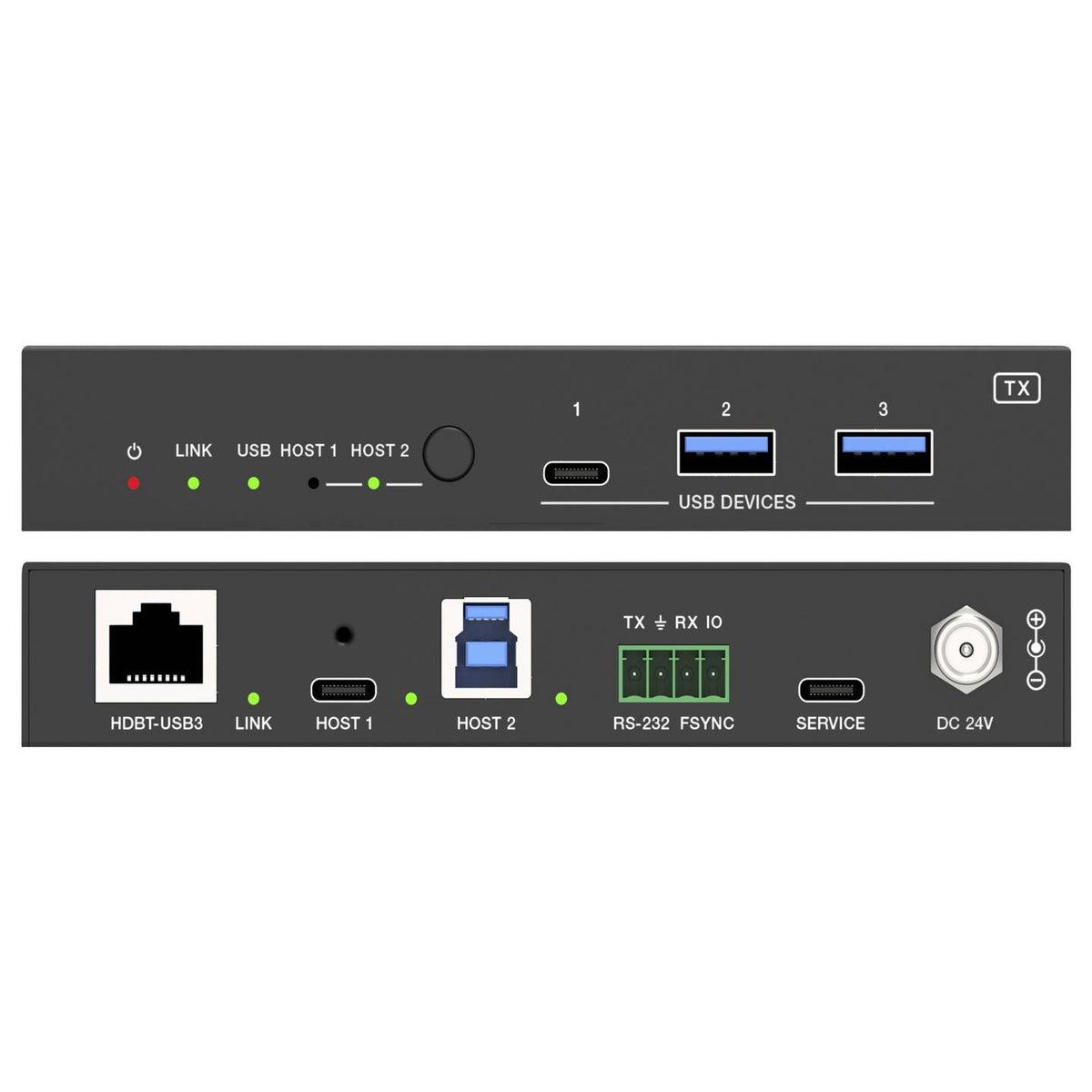 SpeaKa Professional KVM Extender Umschalter Computer PC USB Steuerung Schwarz - 4064161408248