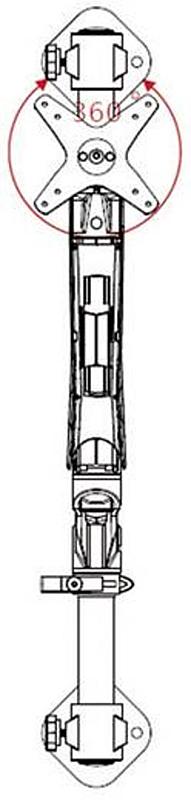 B-Ware Spea Ka Professional Super Flex Monitorhalter Höhenverstellbar Wandmontage