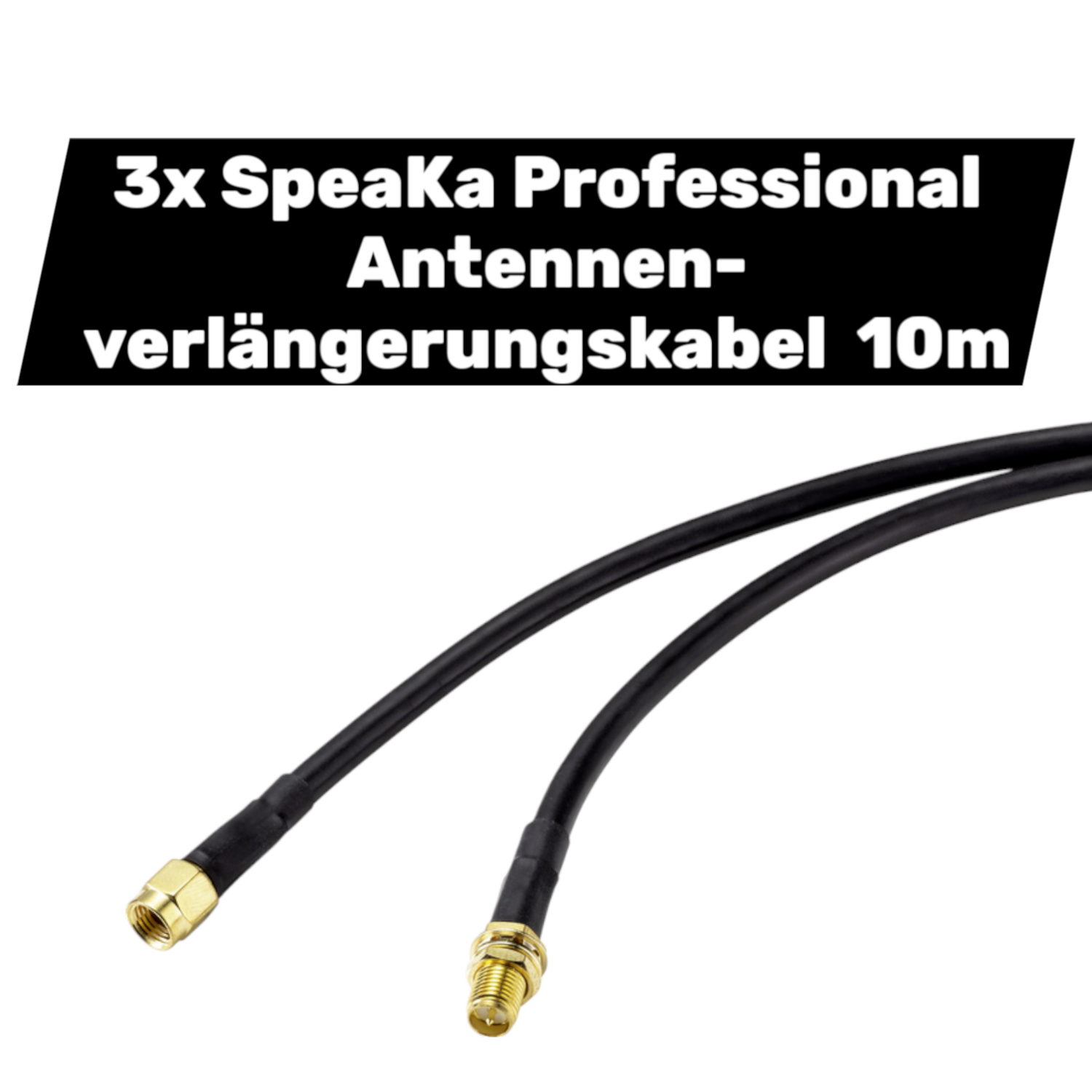 Spea Ka Professional Antennen Verlängerungskabel Verlängerung Kabel 10 M 3 Stück B-Ware - 4064161157498