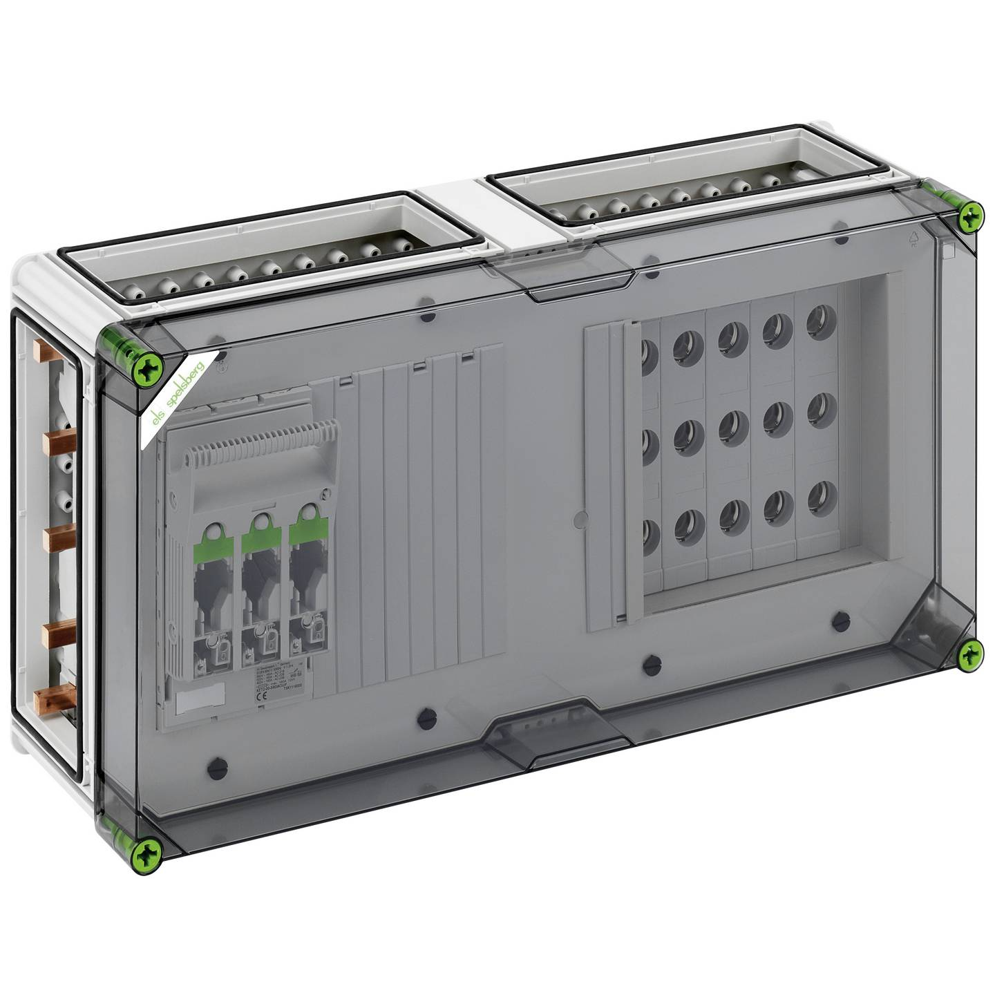 B-Ware Spelsberg Kombigehäuse Sicherungskasten Nh00 Lasttrennschalter Transparent - 4013902052233