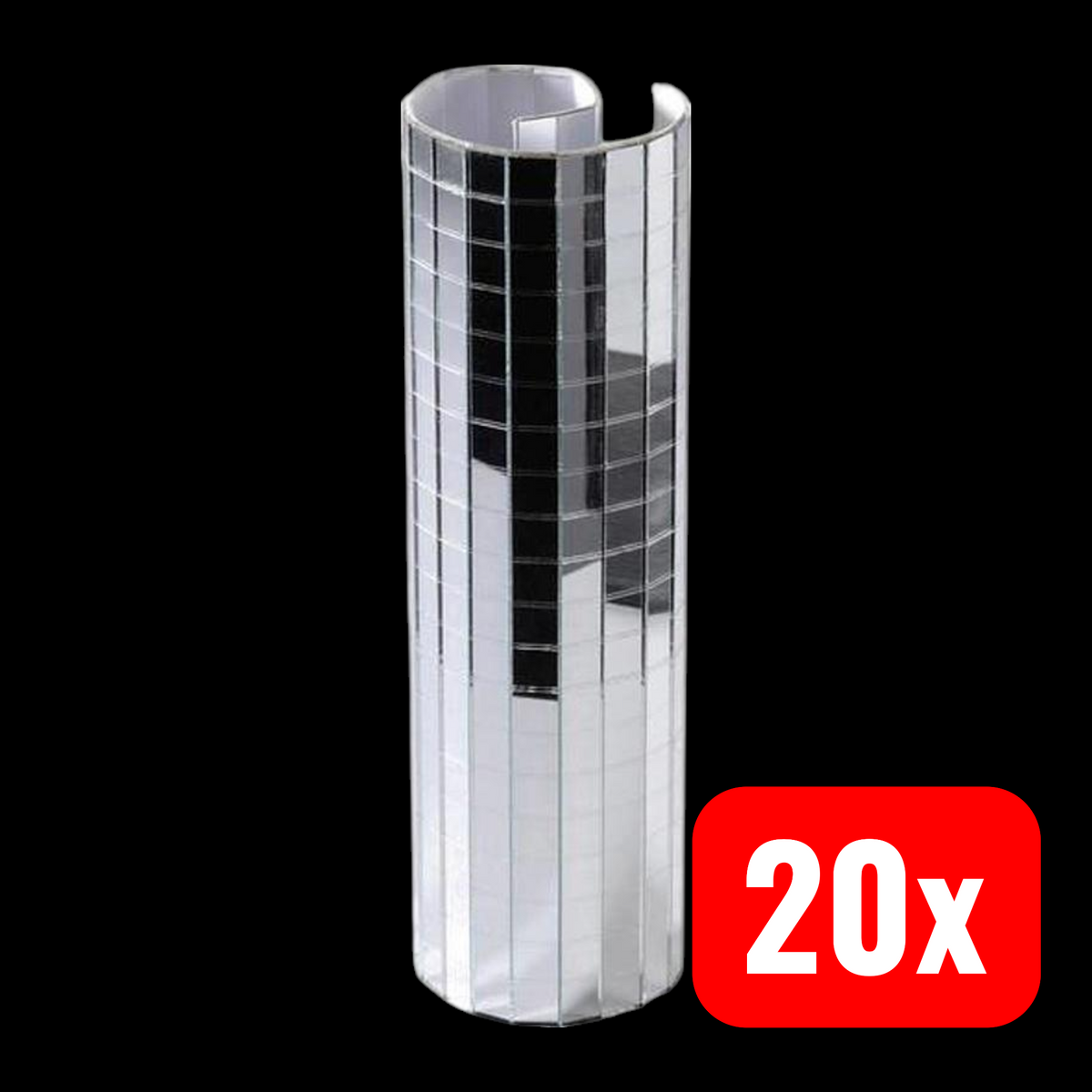 Spiegelmatte 400 x 400 mm Echtglas Dekoration pro Facette 10x10 mm 20 STÜCK - 4016138064643