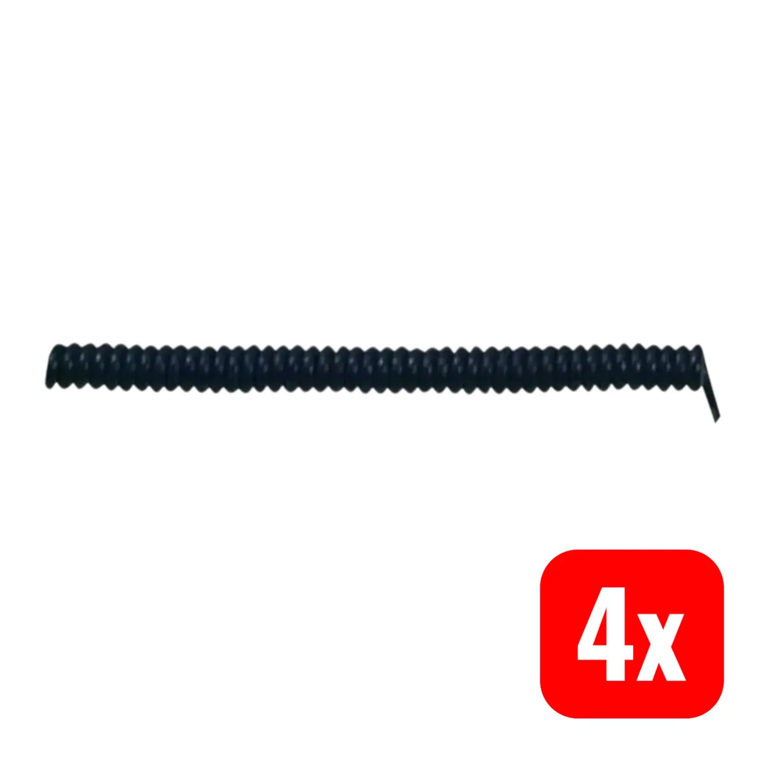 B-Ware Lapp Spiralkabel Federleitung Kabel Schwarz Flexibel 3 G 0.75 Mm² 4 Stück - 4044773456899