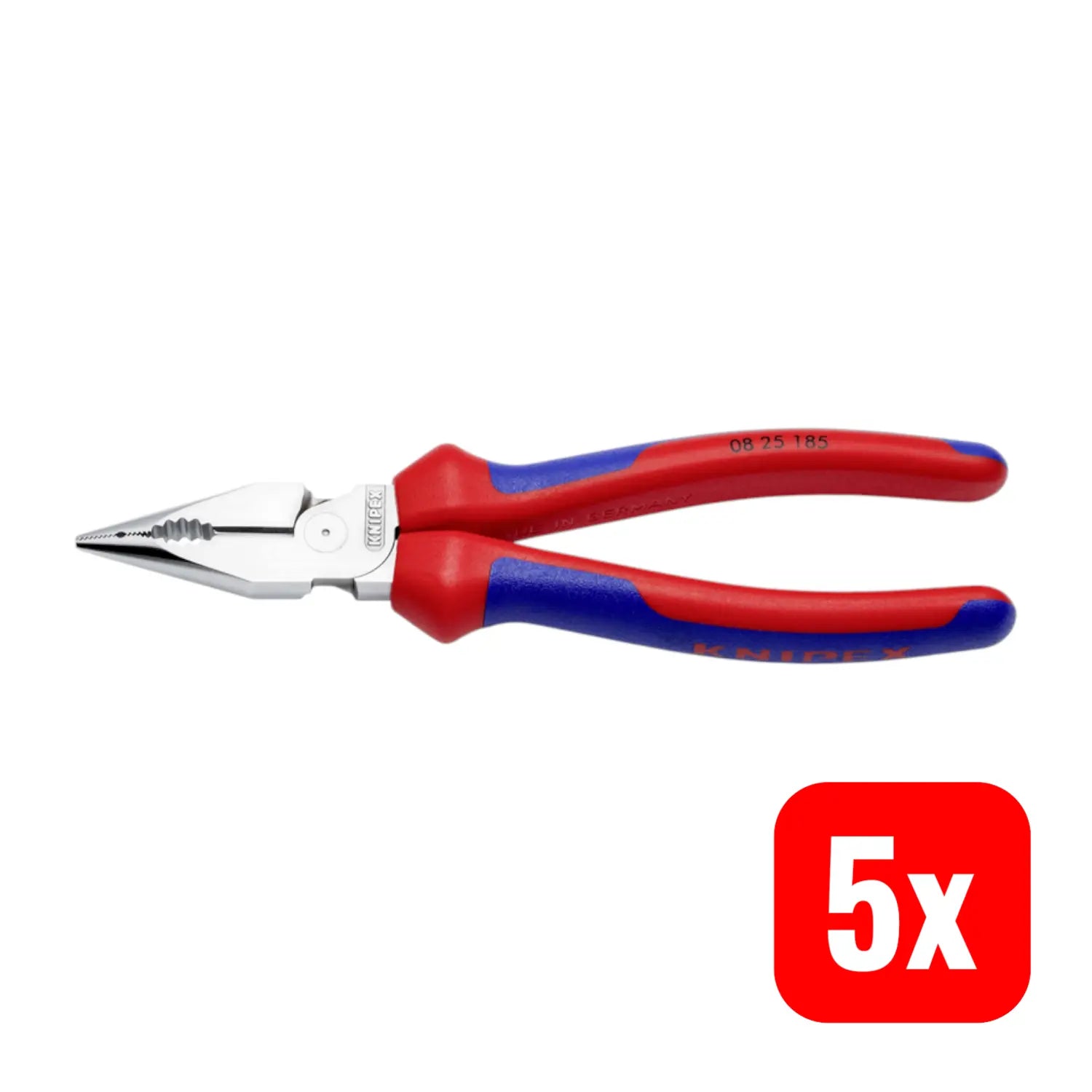 B-Ware Knipex 08 25 185 Werkstatt Kombizange Zange Handwerkzeug Spitzzange 5 Stück - 4003773088349