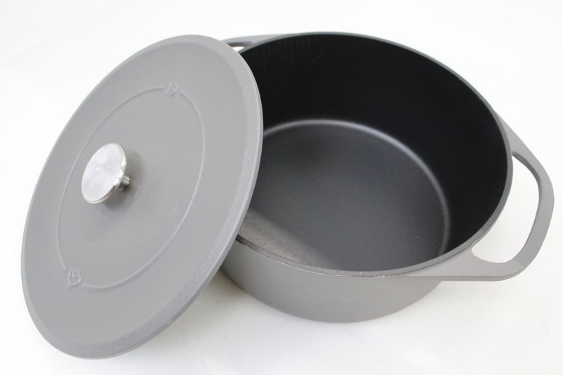 B-Ware Springlane Gusseisen Cocotte Bräter Schmortopf Brattopf Induktion 28cm 6 L Deckel - 4056499028267