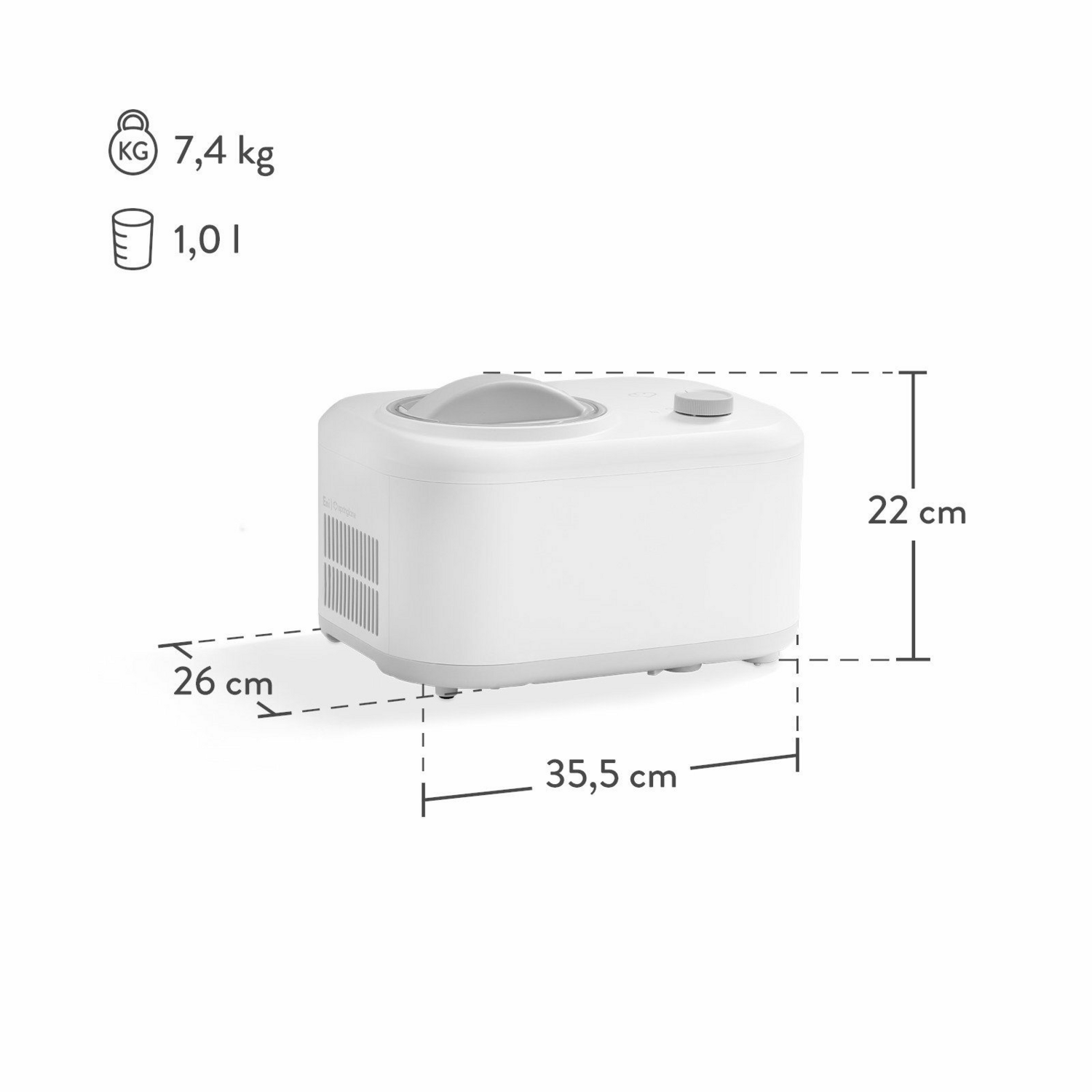 Eismaschine Springlane Eni Eisbereiter Eis Eiscreme Maker Eis Siehe Text/Foto B-Ware - 4056499035975