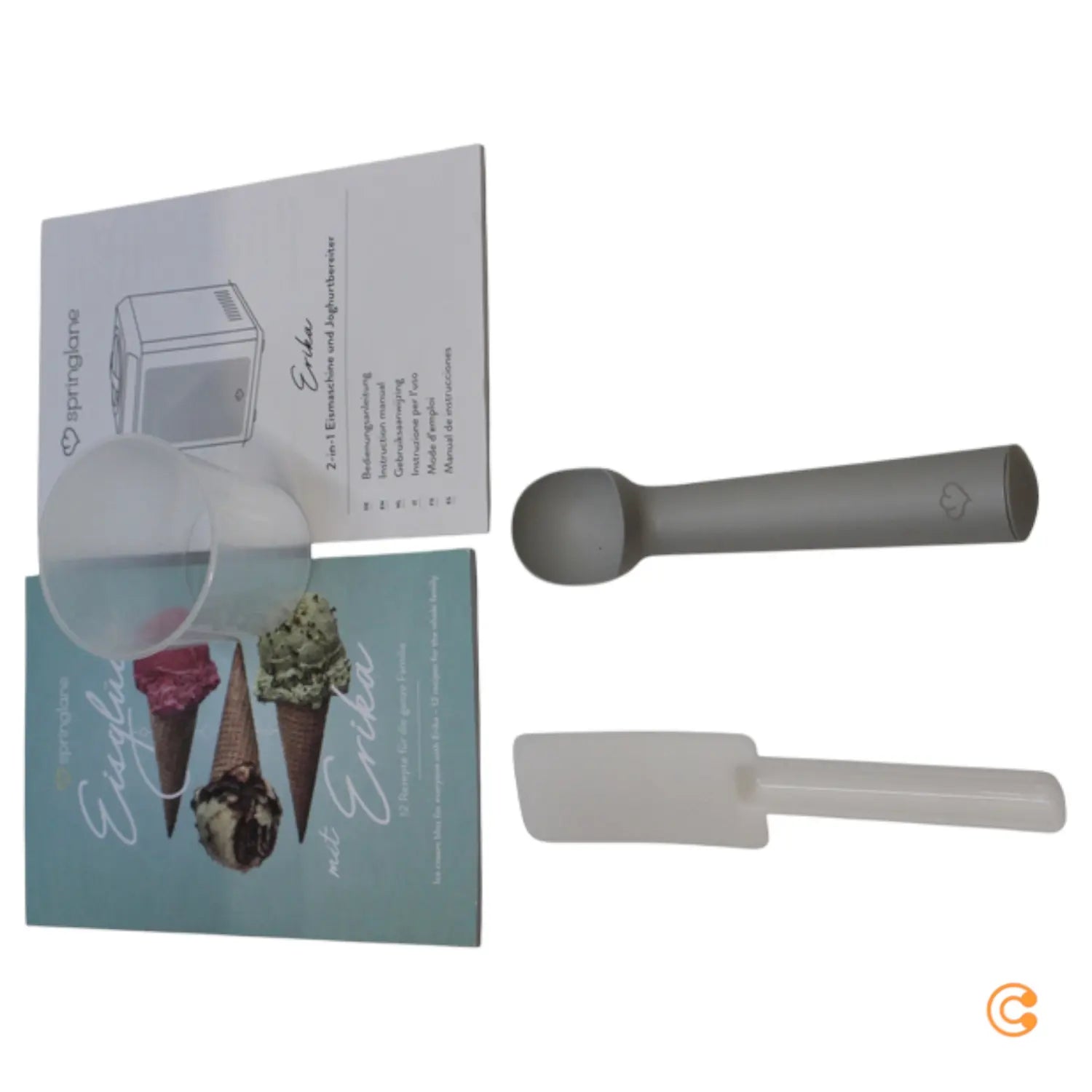 C-Ware Springlane Eismaschine Erika Eisbereiter Eiscrememaker Eis Siehe Text/Foto - 4056499032417