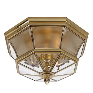 B-Ware Quoizel Spritzwassergeschützte Deckenlampe Newbury Deckenleuchte Deckenlicht E14