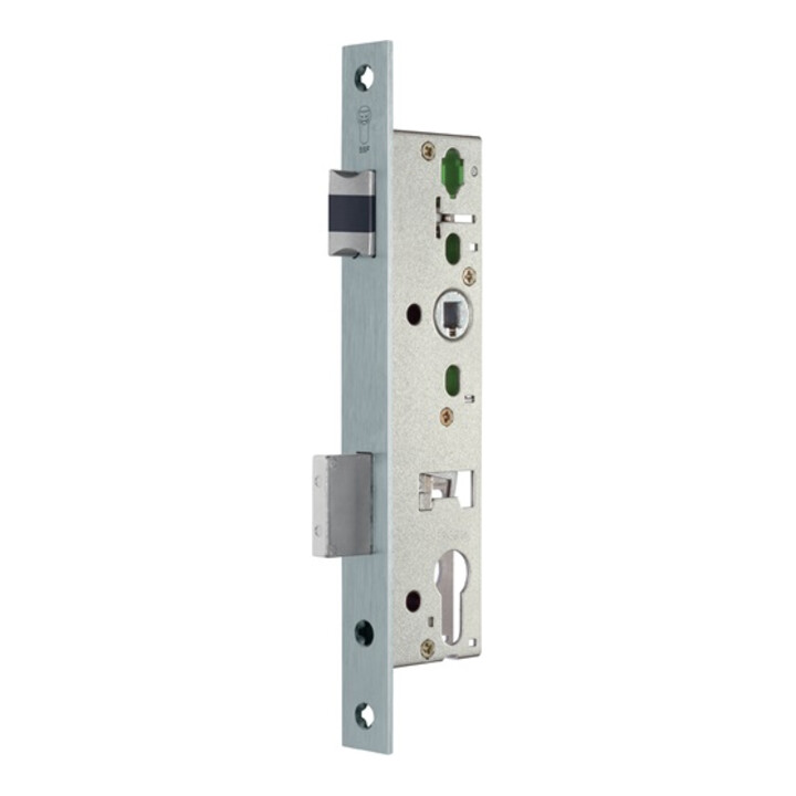 Ssf Einsteckschloss Schlosskasten Türschloss Pzw 24mm 92mm 8mm Chrom Matt Links B-Ware