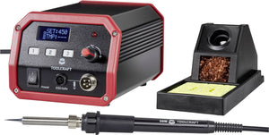 D-Ware Toolcraft Lötstation Lötkolben digital 100W 150-450°C Heizgerät inkl. Lötspitze