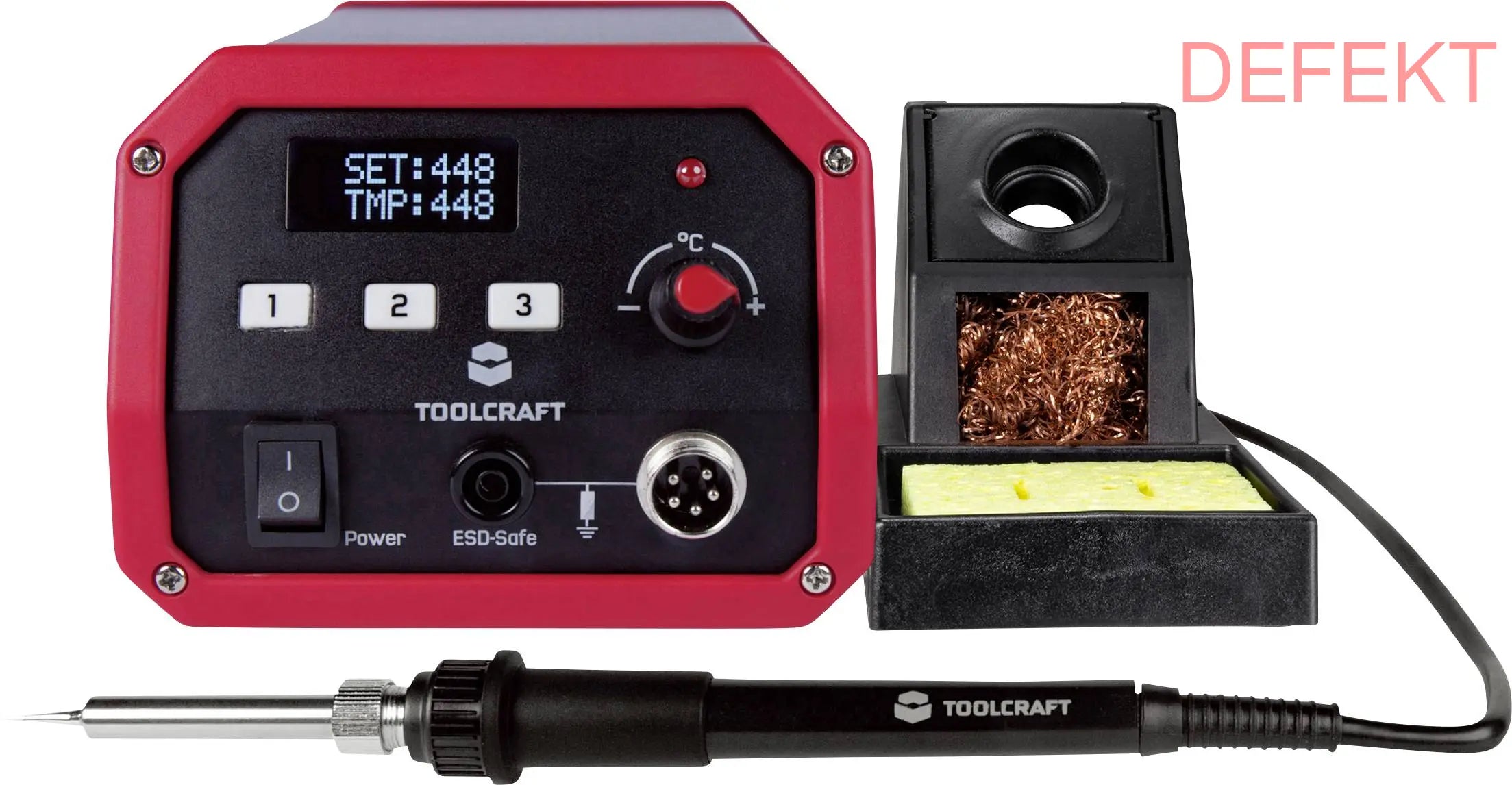 D-Ware Toolcraft St 80 D Lötstation Digital 8 W 150 Bis 450°C Inkl Lötspitze Defektware - 4016139199085