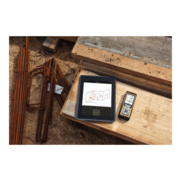 Stabila Laser Entferner Distanzmesser Ld 520 Bluetooth Batterien 200m Schwarz B-Ware
