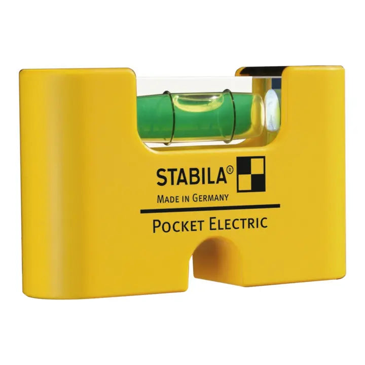 B-Ware Stabila Wasserwaage Libelle Mini Pocket Messwerkzeug Magnet Gürtelclip Gelb - 4005069181154