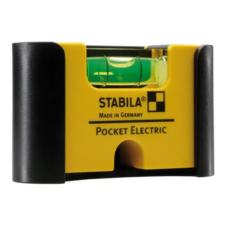 B-Ware Stabila Wasserwaage Libelle Mini Pocket Messwerkzeug Magnet Gürtelclip Gelb - 4005069181154
