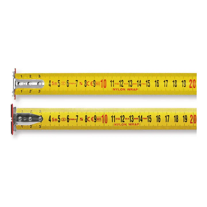B-Ware Stabila Taschenbandmaß Rollbandmaß Maßband Doppelseitige Skala Gürtelclip Gelb - 4005069195779