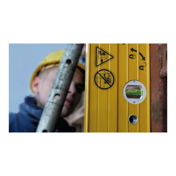 B-Ware Stabila Wasserwaage Libelle Teleskopsystem Magnet Messwerkzeug Gelb Aluminium - 4005069177102