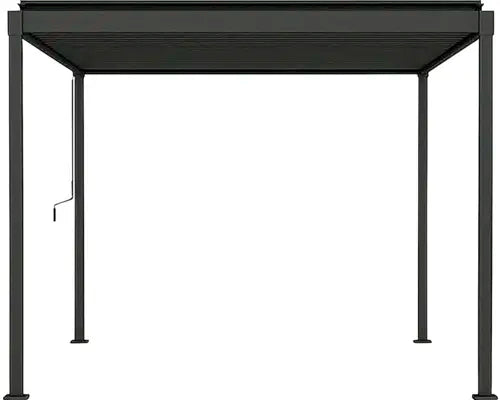 B-Ware Mirador Pergola Gartenpavillon Lamellendach Rinne Metall Anthrazit 300 X 400756 - 4306516663026