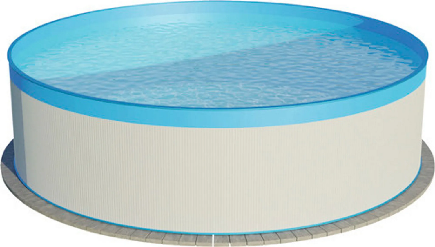 B-Ware Stahlwandpool Set Pool Komplettset Rund 350x90 Cm Stahl Overlap Siehe Text/Foto - 4038755044570