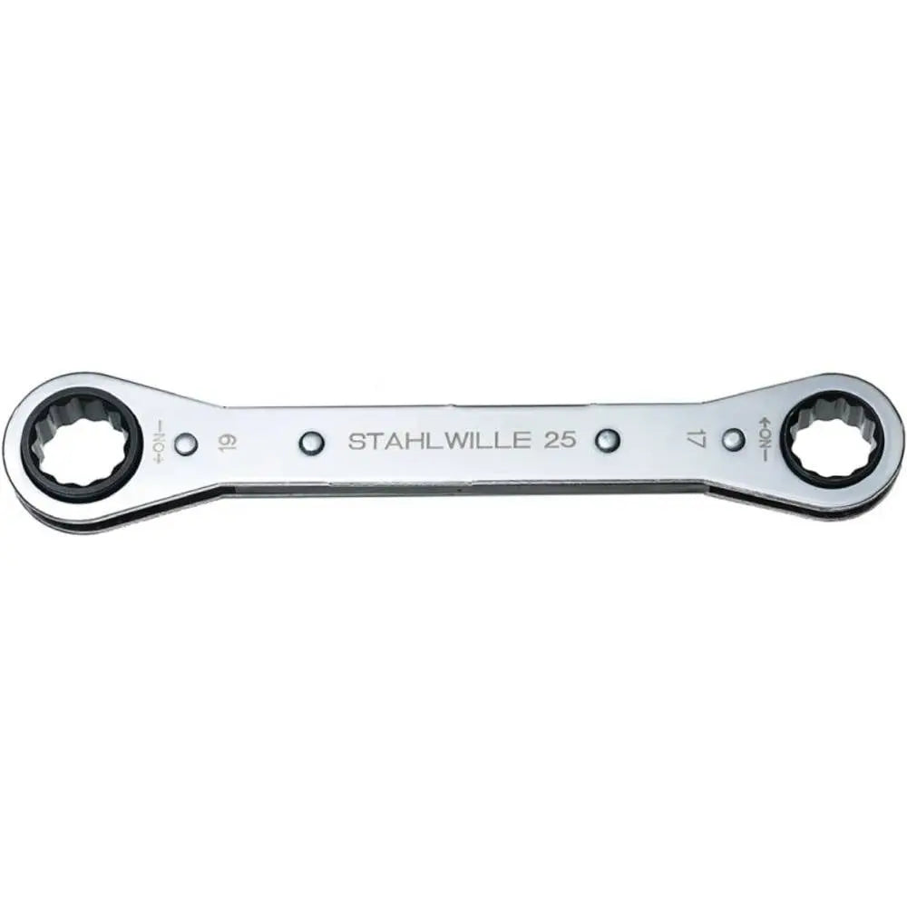 B-Ware Stahlwille Schlüssel Doppelringschlüssel Ratschenringschlüssel 17mm 19mm 205mm - 4018754022182
