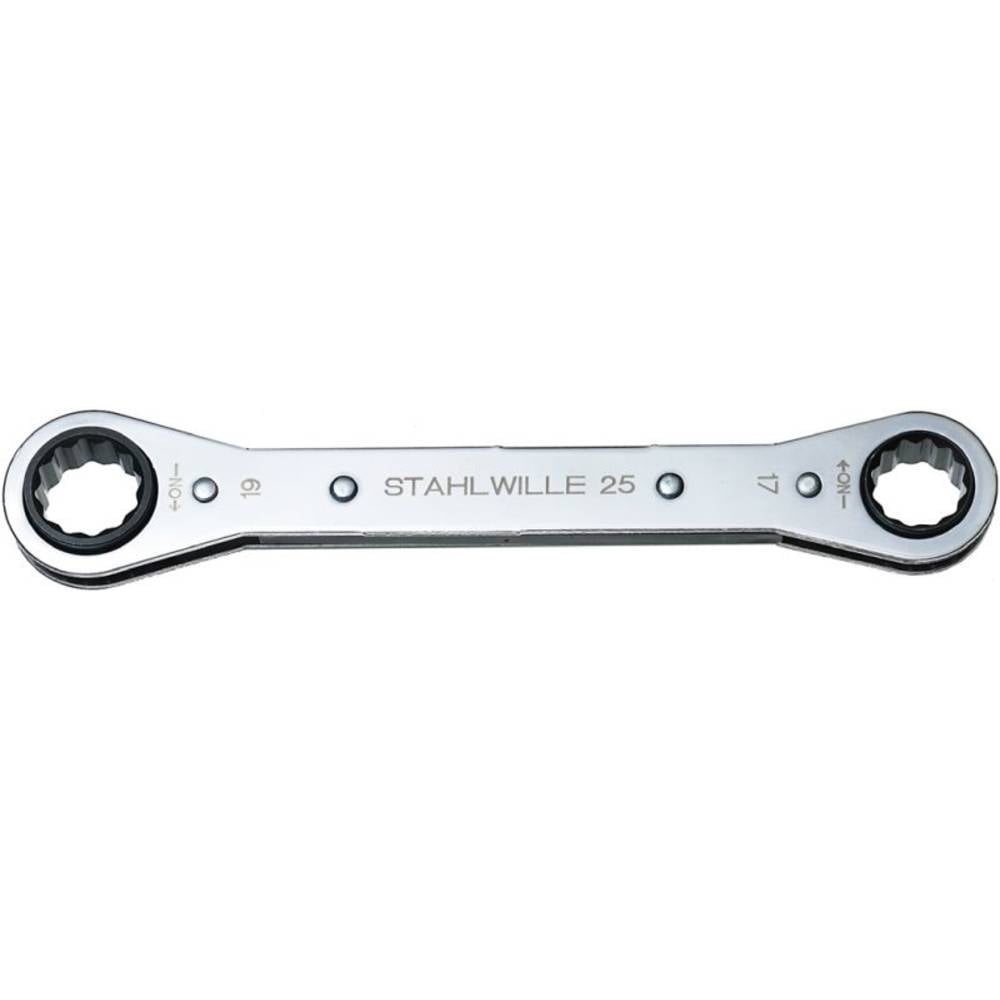 Stahlwille Schlüssel Doppelringschlüssel Ratschenringschlüssel 17mm 19mm 205mm - 4018754022182