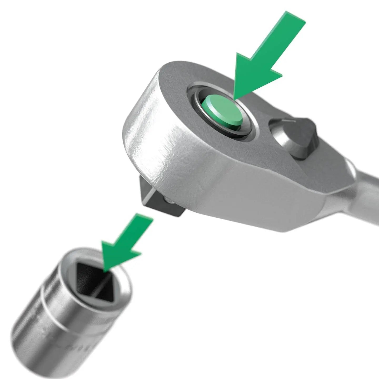 B-Ware Stahlwille Umschaltknarre Feinzahnknarre 3/8 Zoll 452 Qr Chrom Stahl - 4018754286379