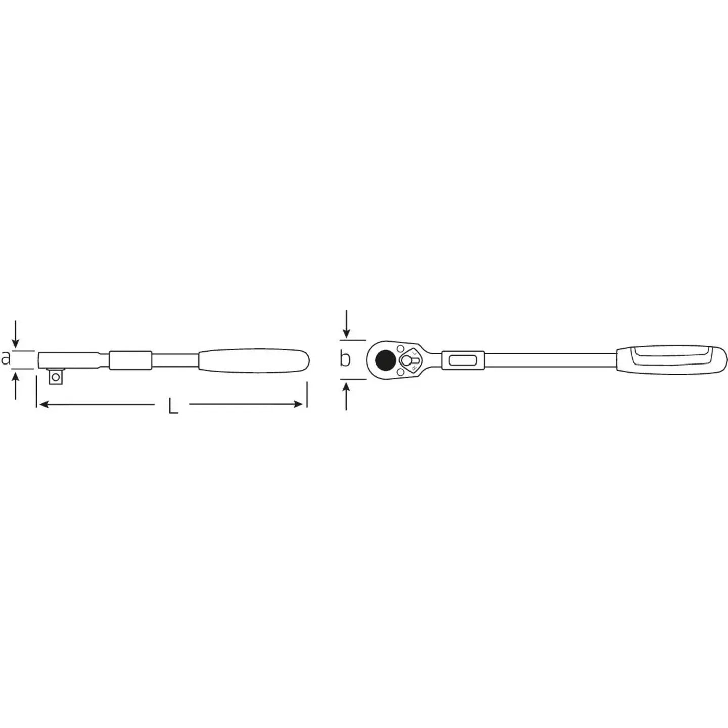 B-Ware Stahlwille Teleskopknarre 516 Umschaltknarre Ratsche 1 2 Zoll 410 Mm 2 K Griff - 4018754336388