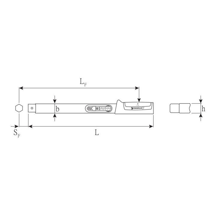 Stahlwille Drehmomentschlüssel Schlüssel Manoskop 25 130 Nm Quick Release 14x18mm  B-Ware - 4018754268863