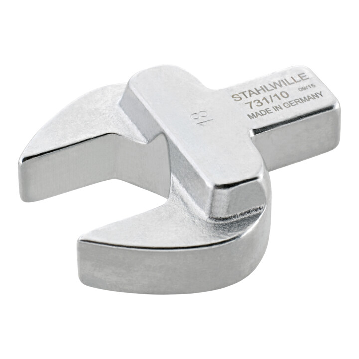 Stahlwille Maul Einsteckwerkzeug Einsatz Schlüsselweite 18mm 9x12mm Stahl B-Ware - 4018754033904